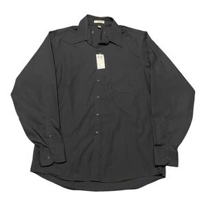 Men’s Black Dress Shirt Size Large 16 1/2  36/37  Sharp! MSRP 79.50